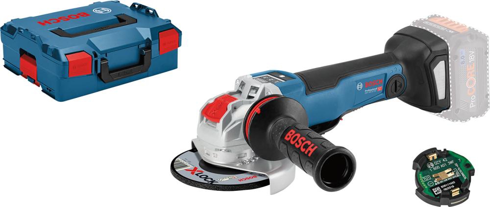 BOSCH Akku Winkelschleifer GWX 18V-10 PSC Click&Go L-BOXX