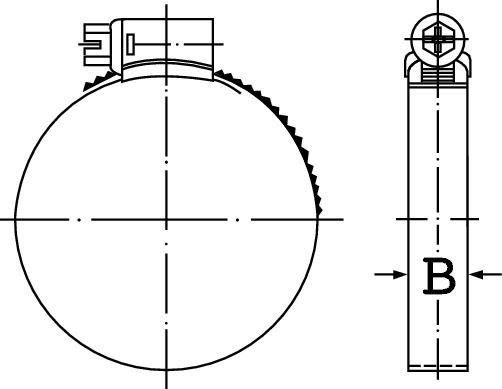 Ideal Schlauchschelle 9 W4 Spannbereich 08-12mm