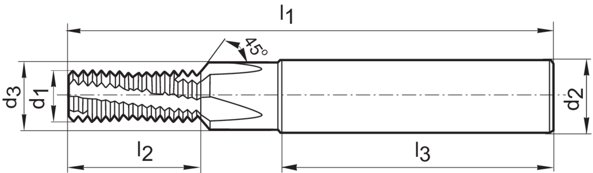 VHM-Gewindefr.TMCSP TiCN M 14 HA/IK.R 1,5xdGühring