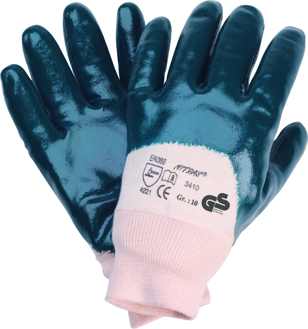 Montage-Handschuh Fulda Gr. 10 Nitril blau