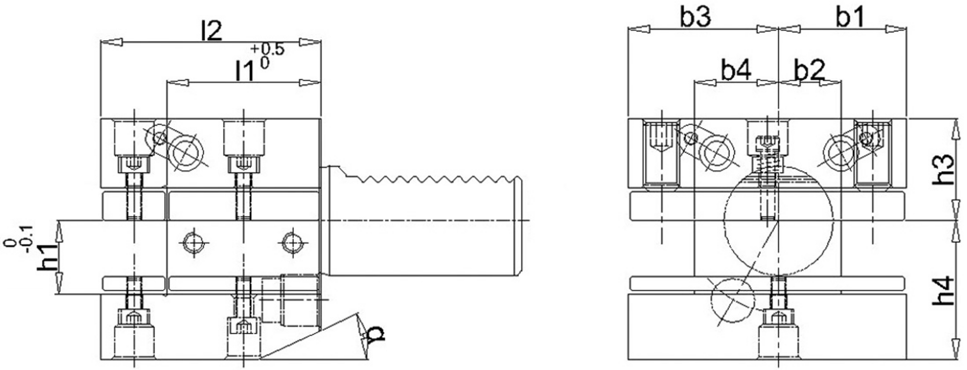 VDI Mehrfachaufnahme D1 50x32mm Überk.