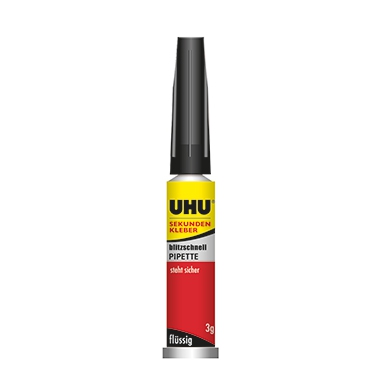 UHU Sekundenkleber blitzschnell PIPETTE 45570 3g