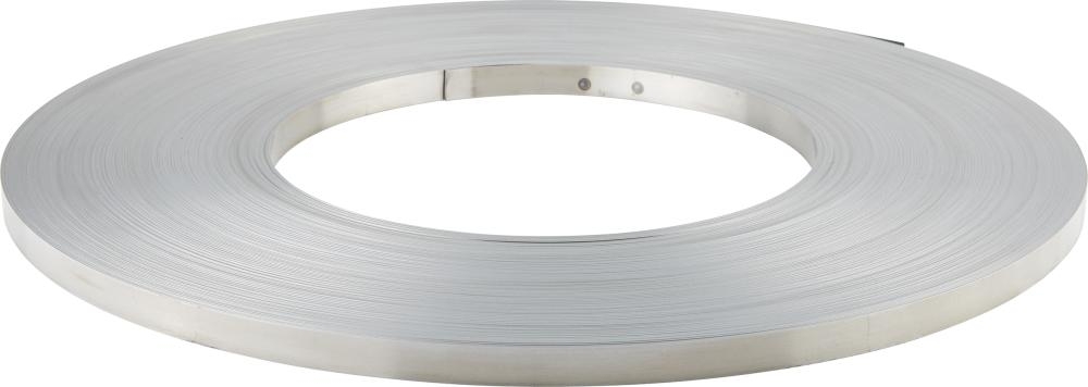 Stahlverpackungsband 12,7x0,5 mm blank gefettet arrondierte Kanten