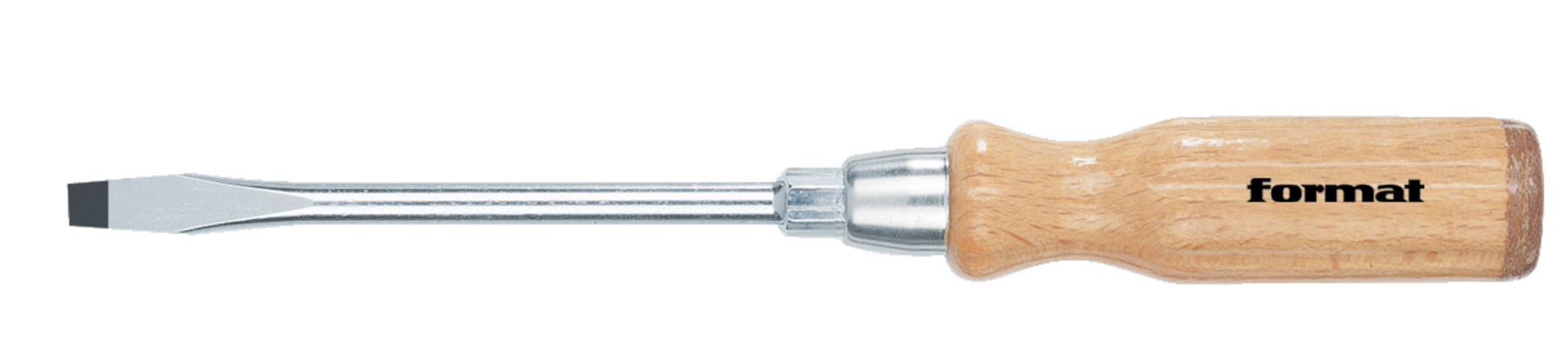 FORMAT Schlitz-Schraubendreher, Holzheft 14,0x2,5x250mm