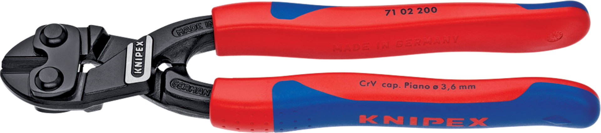 KNIPEX 71 02 200 CoBolt Kompakt- Bolzenschneider Mehrk. atra. 200 mm