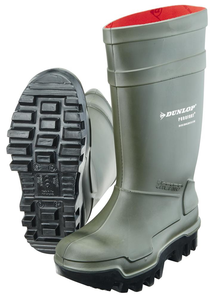 DUNLOP Thermo-Sicherheitsstiefel Purofort Thermo+, S5CI, oliv, Gr. 47