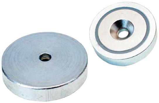 FORMAT NdFeB-Flachgreifer-Magnet mit Bohrung