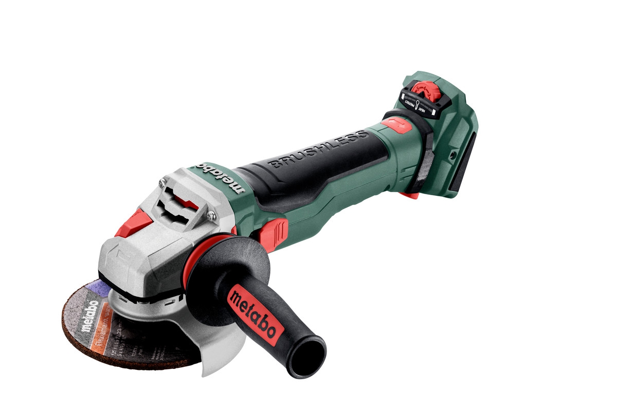 METABO Akku-Winkelschleifer WVB 18 LTX BL 15-125 Quick, solo in metaBOX