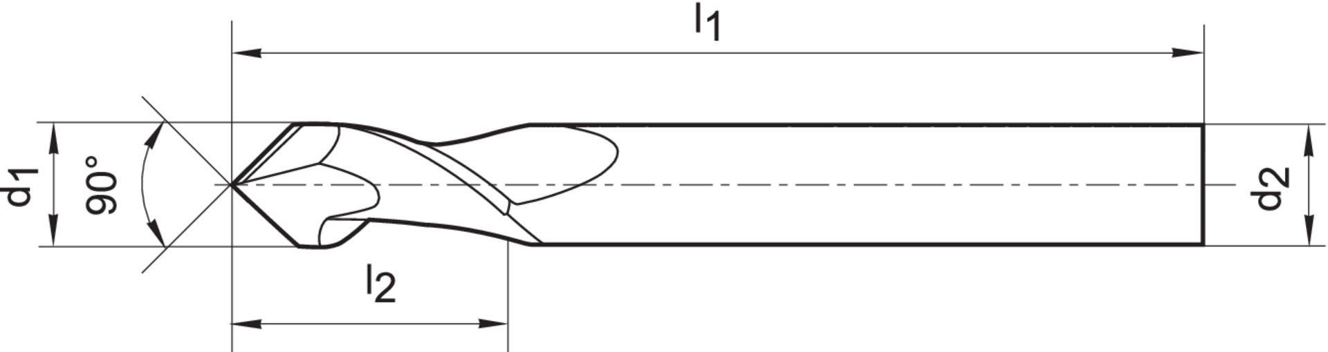 FORMAT Multifunktionswerkzeug VHM 20,0mm 90 Grad