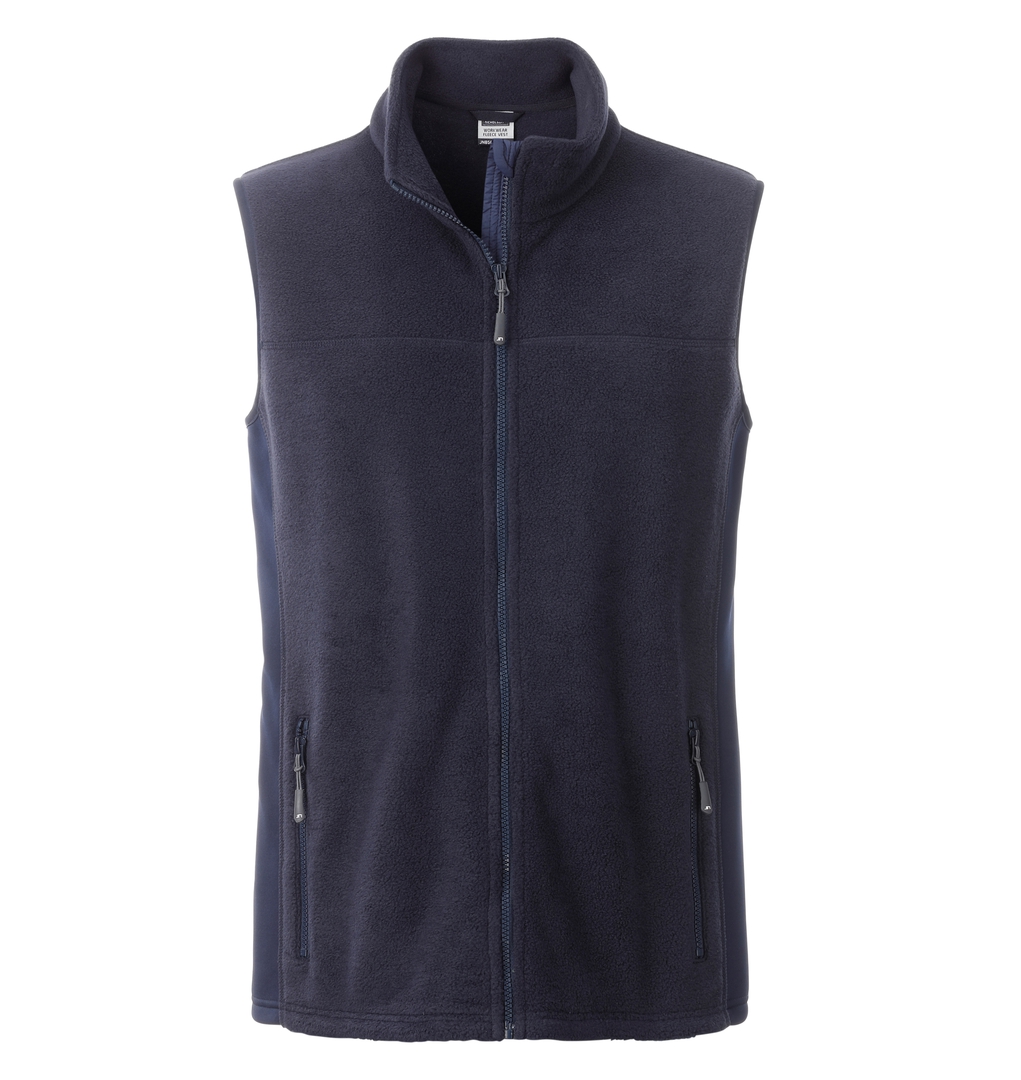 JN Men's Workwear Fleece Vest JN856 100%PES, navy/navy, Größe S