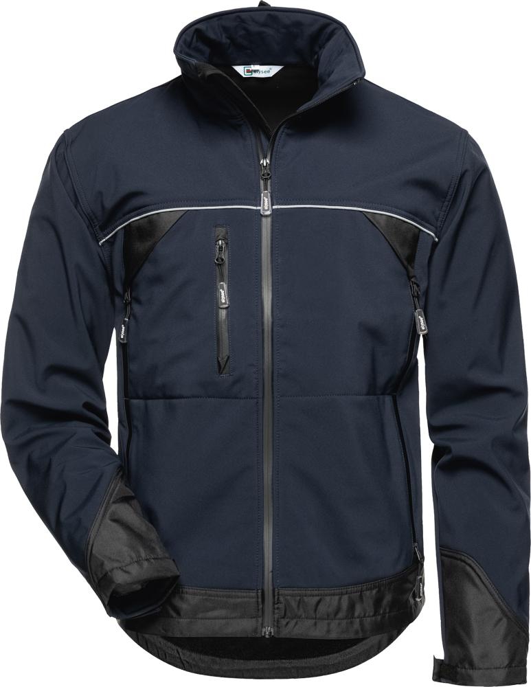 Jacke Gamma, Softshell, Gr.S, marine/schwarz