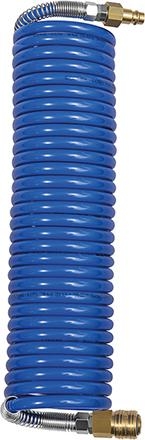 RIEGLER Spiralschlauch PA blau, Kupplung u. Stecker NW7,2, 12x9mm, 7,5m