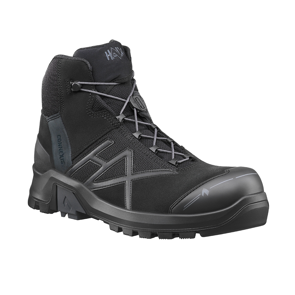 HAIX CONNEXIS Safety+ GTX mid black-black,ESD,Goretex,Gr.51 (UK 15,0)