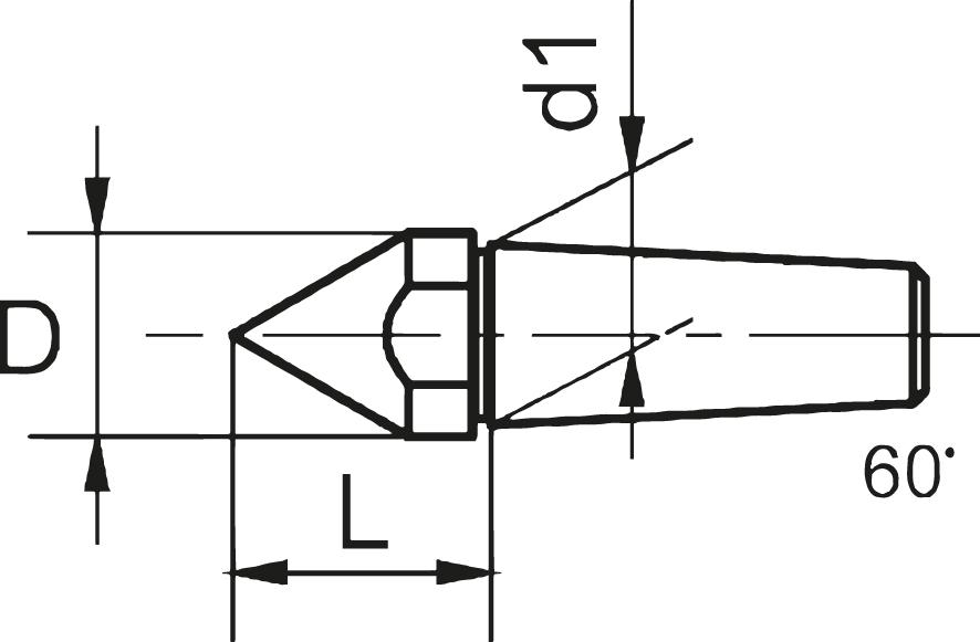 Ausw. Spitze 12mm Spitzkörner    Conzella