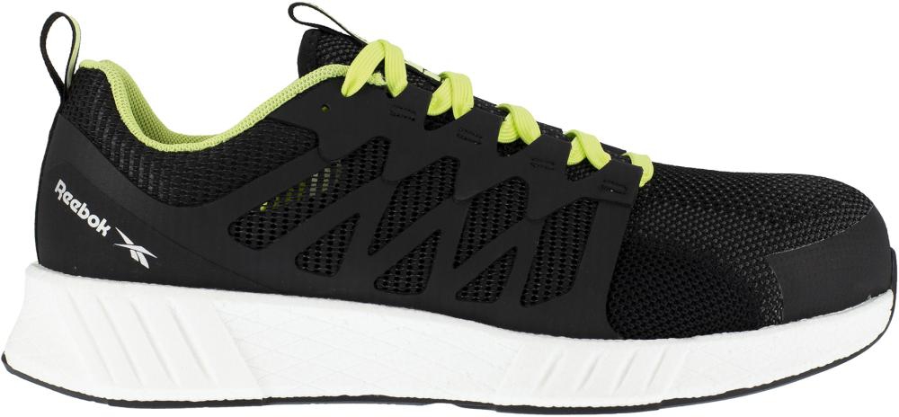 REEBOK Halbschuh Fusion Flexweave Work S1P, schwarz/grün/weiß, Größe 37