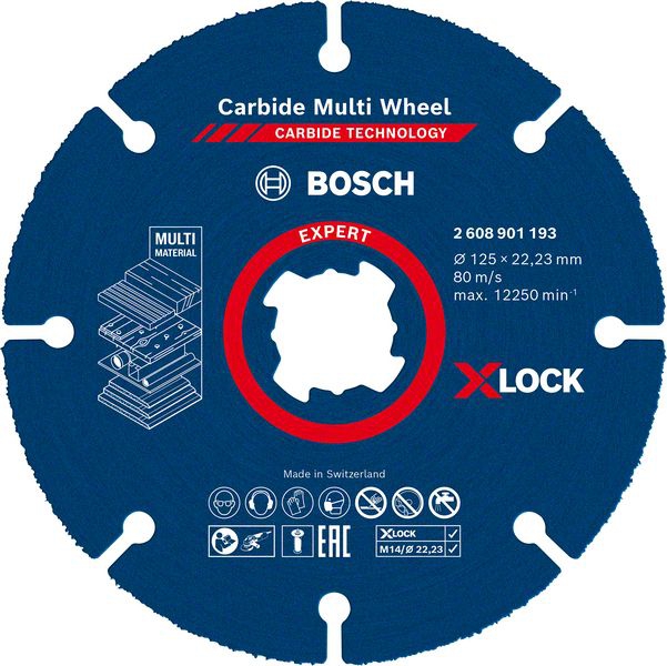 BOSCH X-LOCK Multiwheel Trennscheibe EXPERT Carbide 125x22,23 mm