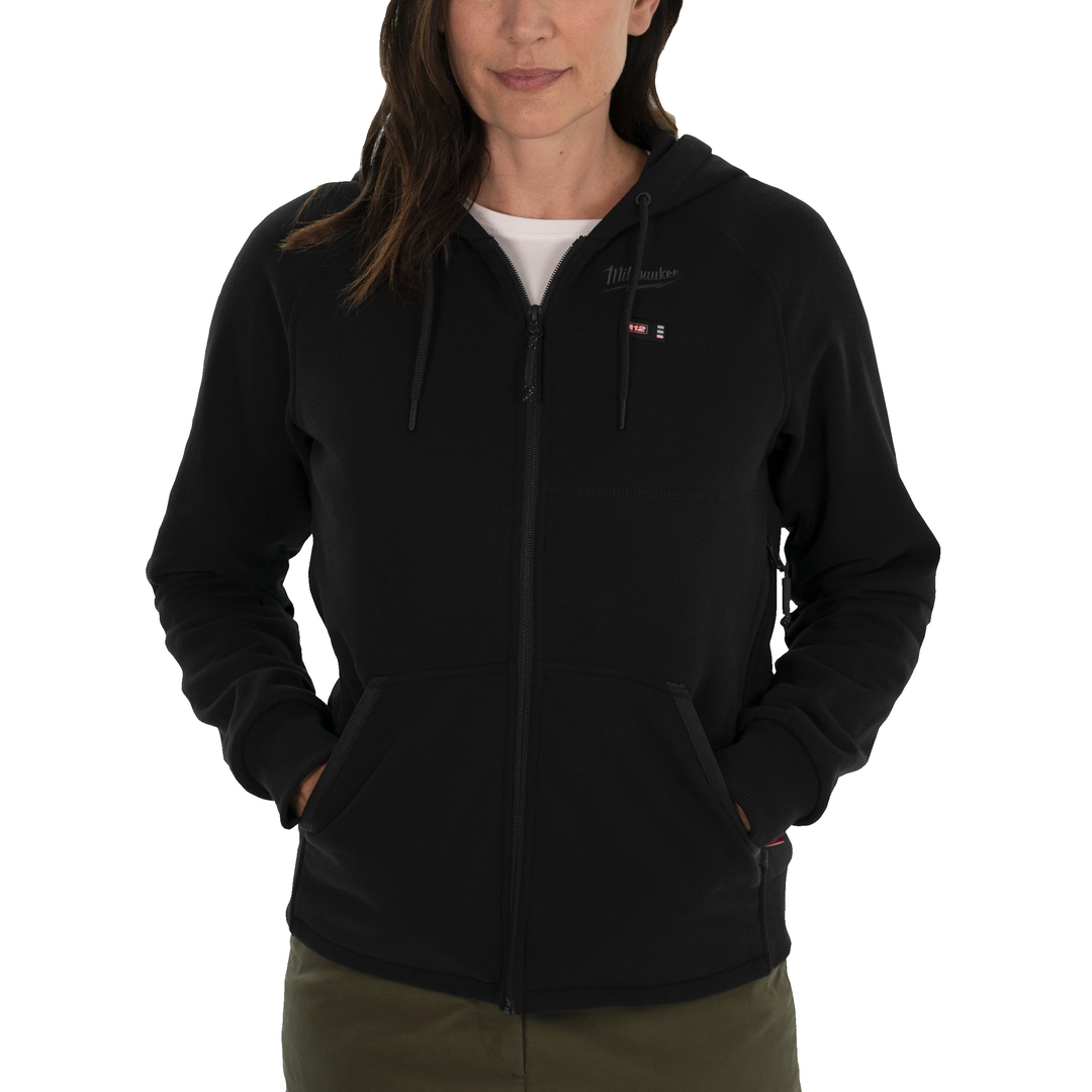 MILWAUKEE Akku-Thermo-Kapuzenpullover Damen M12HHLBL1-0, schwarz M