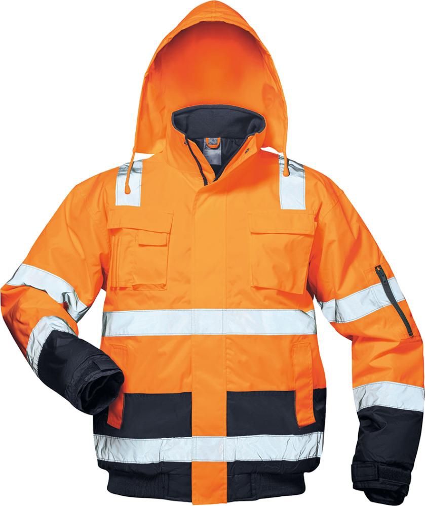 Warnpilotenjacke Jonas,Gr.3XL,orange/blau