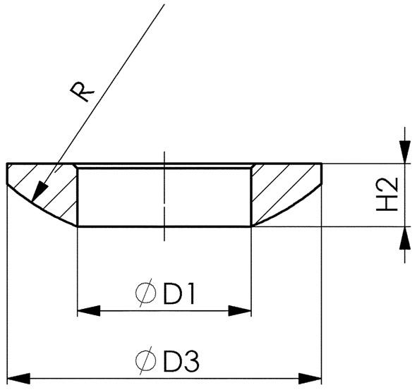 Kugelscheibe D6319C M24                   AMF