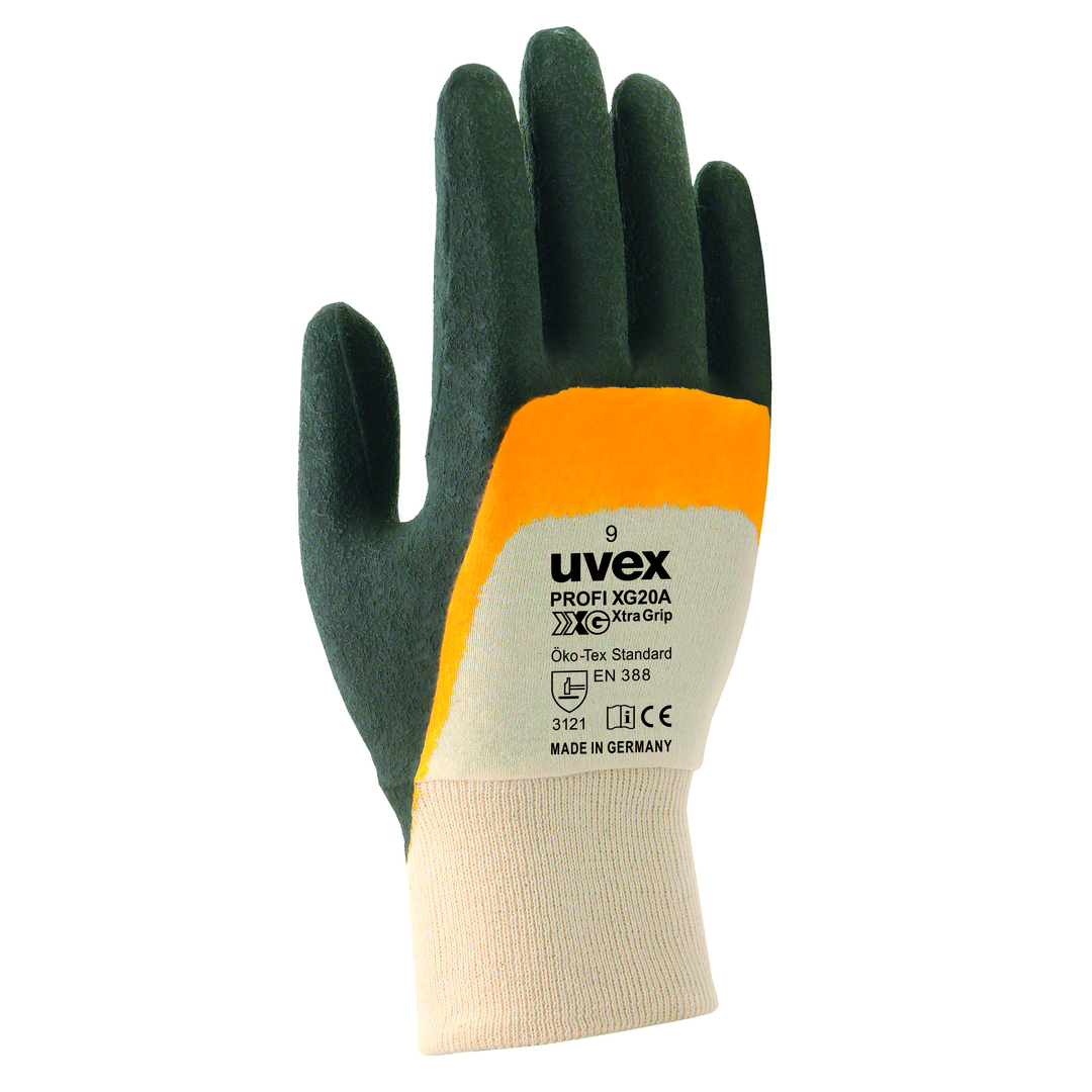 UVEX Montage-Handschuh profi XG20A Nitril, orange/schwarz, Gr. 7, 6055.8