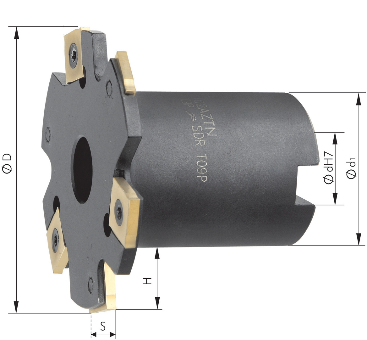 Scheibenfräser m.Bd. D 160 x10 mm  Z 16