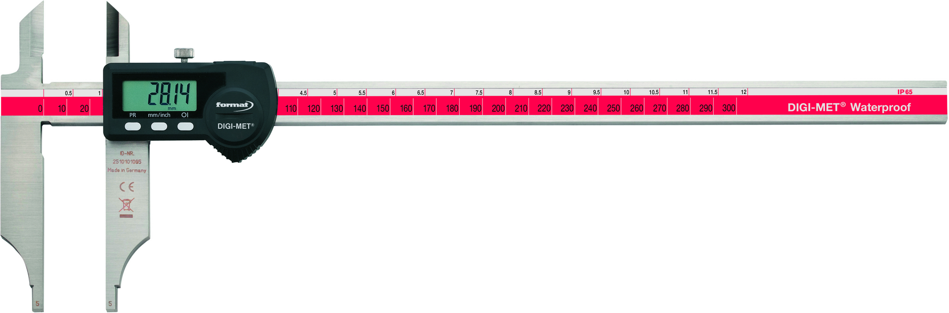 FORMAT Werkstattmessschieber IP65 digital mit Messspitzen 1000 mm