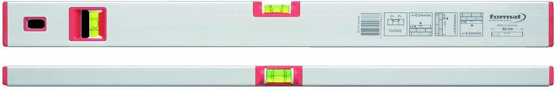 FORMAT Leichtmetall-Wasserwaage 200 cm