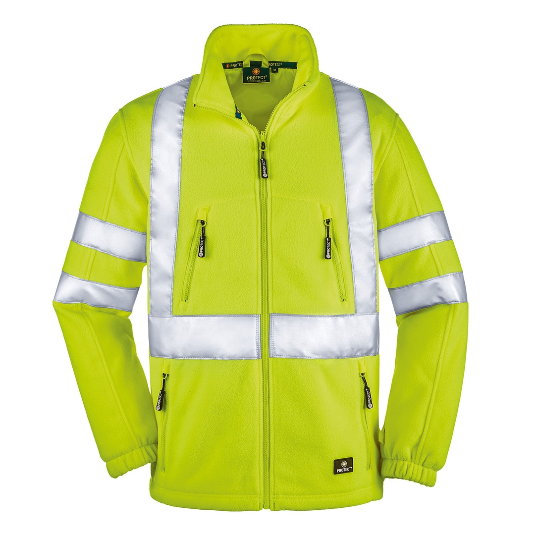 4PROTECT Warnschutz-Fleecejacke SEATTLE 3465, leuchtgelb, Gr. S