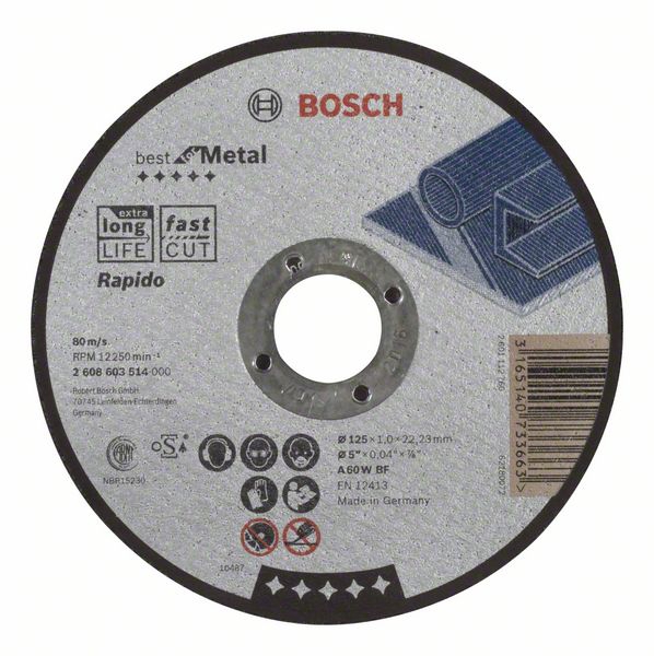 BOSCH Trennscheibe gerade Best for Metal 125x1,0 mm