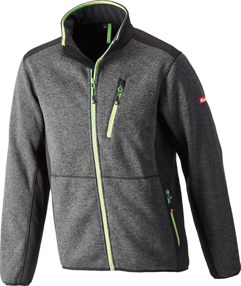 Strickjacke,Softshell,Gr. S,dunkelgr.-lime,FORTIS