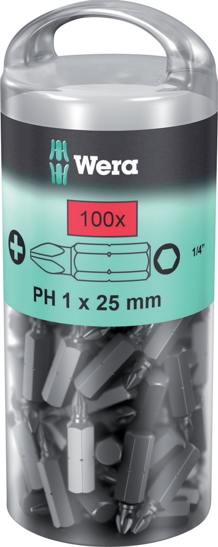 WERA Bit 1/4" DIN3126E 6,3 TORX T40x25mm 100er-Pack