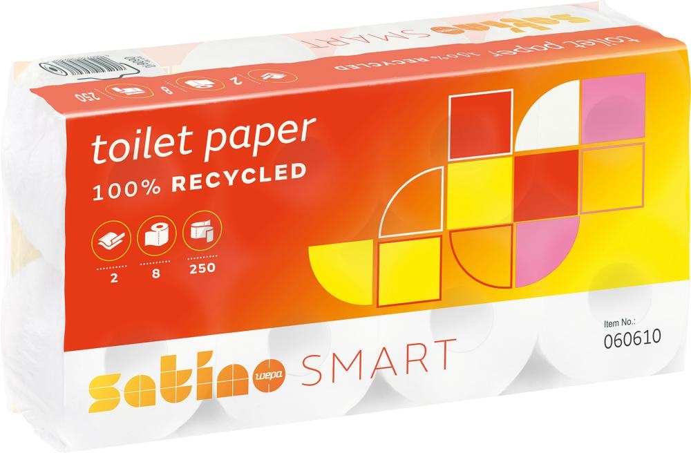 Toilettenpapier WEPASmart 2-lagig weiß 64 Rollen