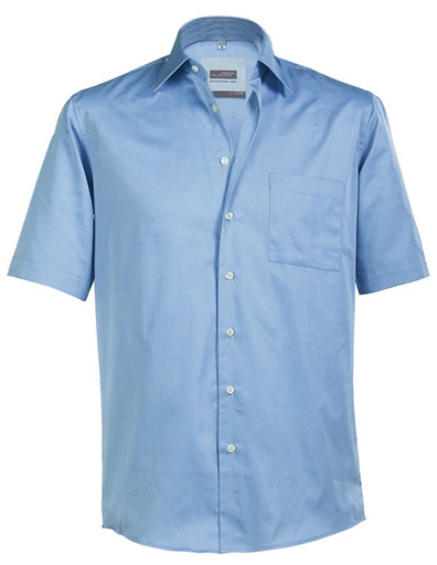 JN Business Shirt Short JN062 80%BW/20%PA, sky-blue, Größe L