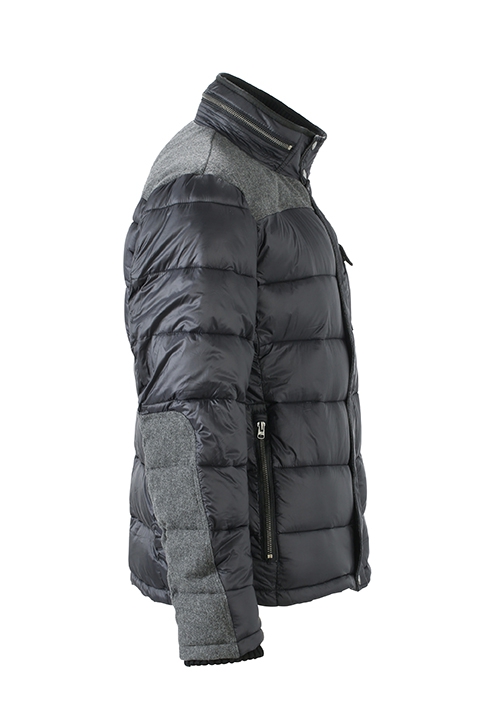 JN Mens Winter Jacket JN1100 100%PA, coal-black, Größe L