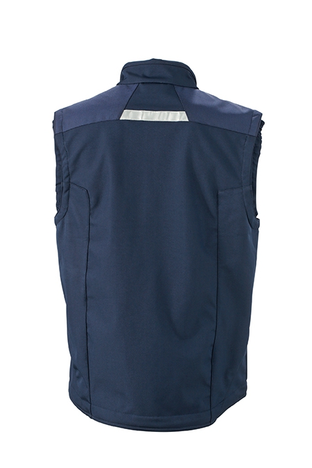 JN Workwear Softshell Vest JN845 100%PES, navy/navy, Größe S