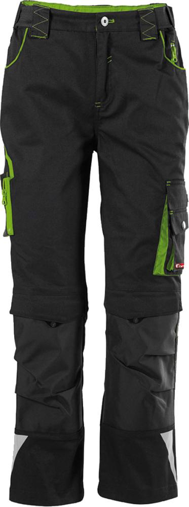 FORTIS Kids Bundhose 24 schwarz/lime, Gr. 110-116