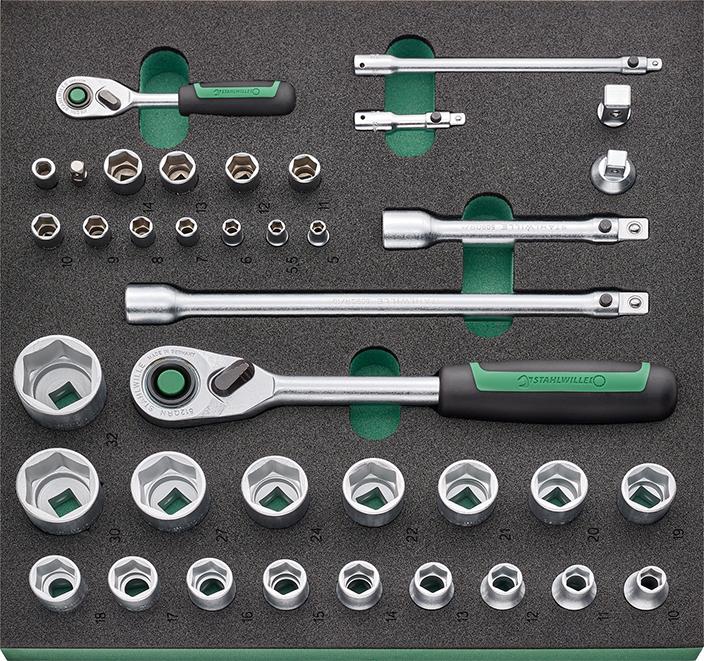 STAHLWILLE Werkzeugmodul 2/3 Steckschlüssel 1/4+1/2" TCS1 821/38