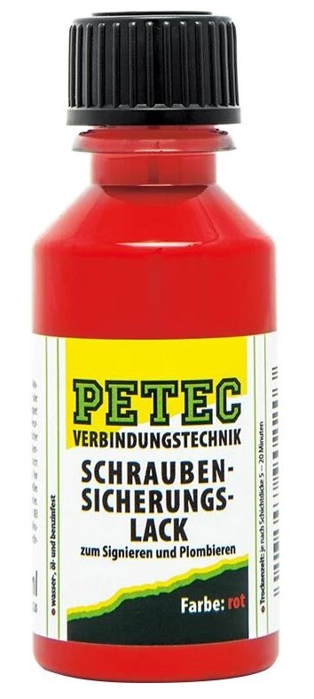 PETEC Schraubensicherungslack 20ml rot