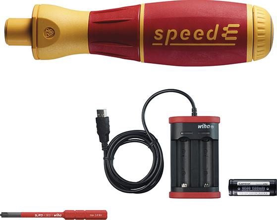 Wiha E-Schraubendreher Set speedE PocketDrive mit Bitbox und Tasche