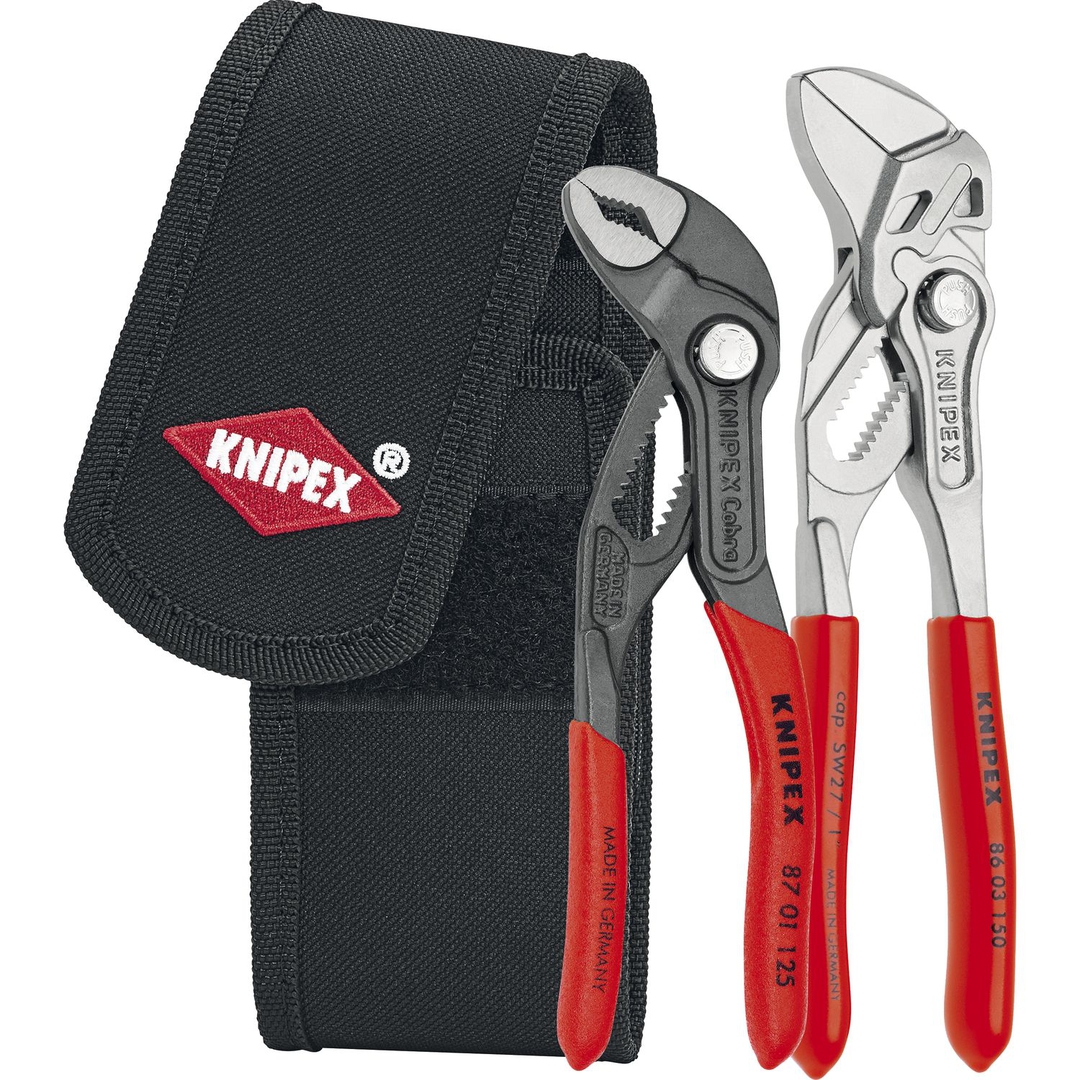 KNIPEX 00 20 72 V01 Mini-Zangenset in Werkzeuggürteltasche 2-teilig