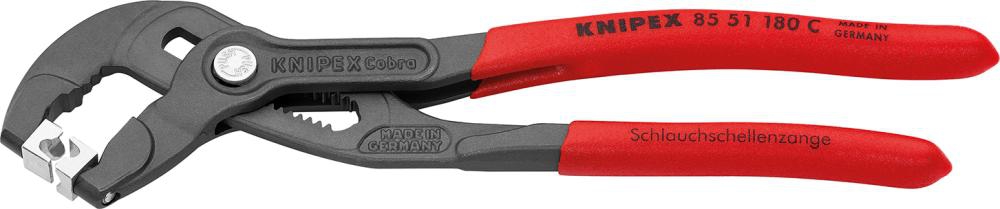 KNIPEX 85 51 180 C Schlauchschellenzange f. Click-Schellen KST atra. 180 mm