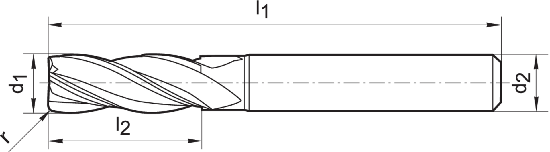 FORMAT Torusfräser WN VHM TiALN 2,00mm Z 4 L