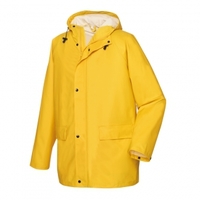 PU plus Regenjacke, gelb mit Kapuze wind- & wasserdicht, Gr. 3XL