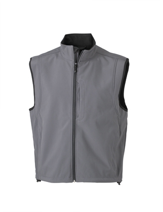 JN Mens Softshell Vest JN136 95%PES/5%EL, carbon, Größe L