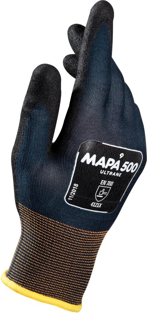 MAPA Handschuh Ultrane 500 blau-schwarz, Gr. 11