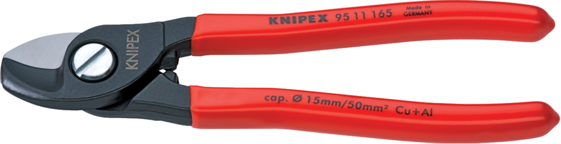 KNIPEX 95 11 165 Kabelschere brüniert 165 mm