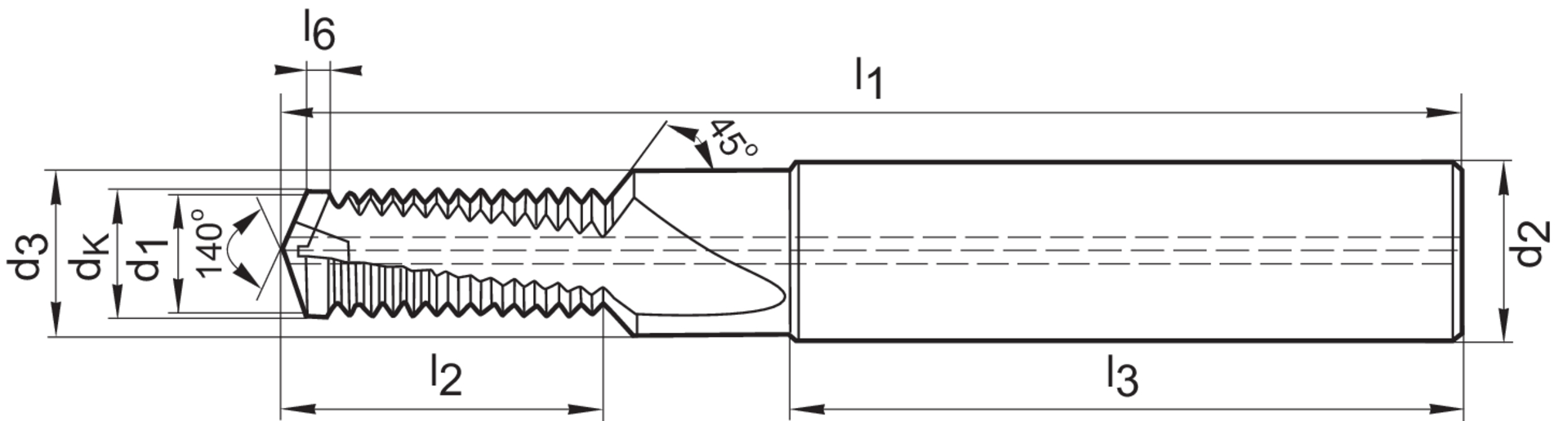 VHM-B.gew.-Fr.DTMCSP TiCNM 8 HA/IK.R 1,5xdGühring