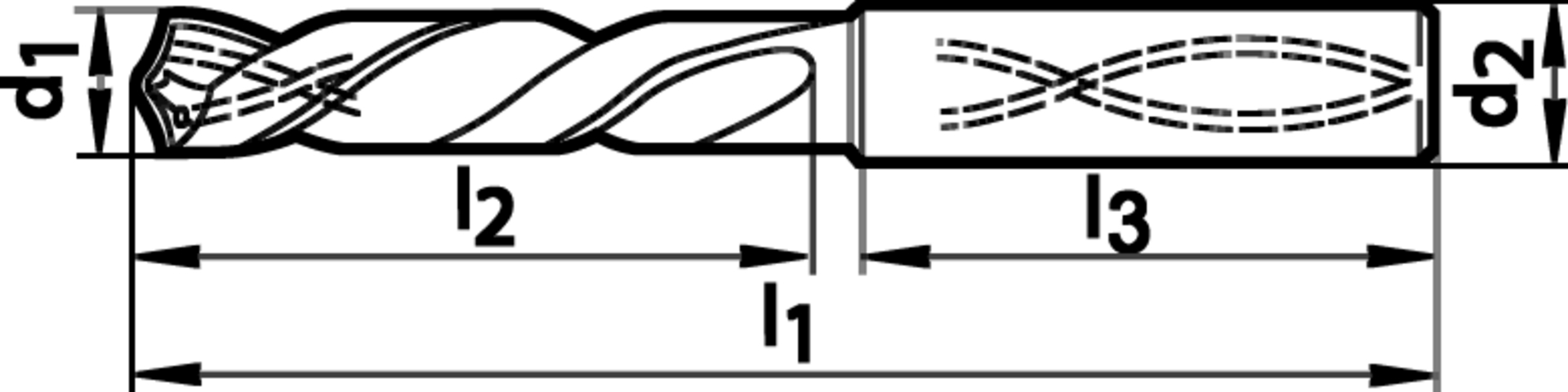 GÜHRING SuperLine VHM-Bohrer DIN6537-HE FIRE 5 xd 20,00 mm