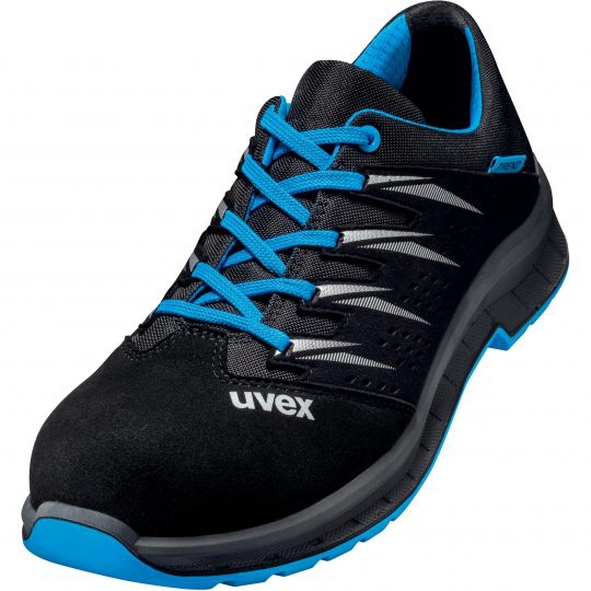 UVEX 2 trend Sicherheits-Halbschuh gel. Gr. 43 W11 S1 ESD SR schwarz/blau 6937.8