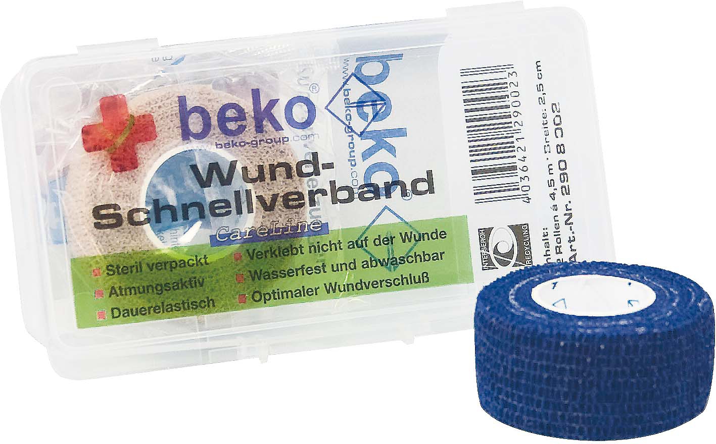 BEKO CareLine Wund-Schnellverband 50 mm breit, Farbe: beige, 4,5 m lang